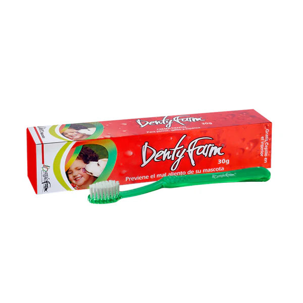 Dentyfarm Crema Dental para Perros y Gatos + Cepillo X 30 Gramos