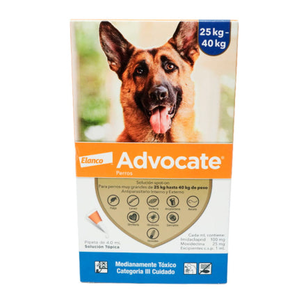 Advocate Perros 25-40 Kilos Pipeta X 4.0 ML
